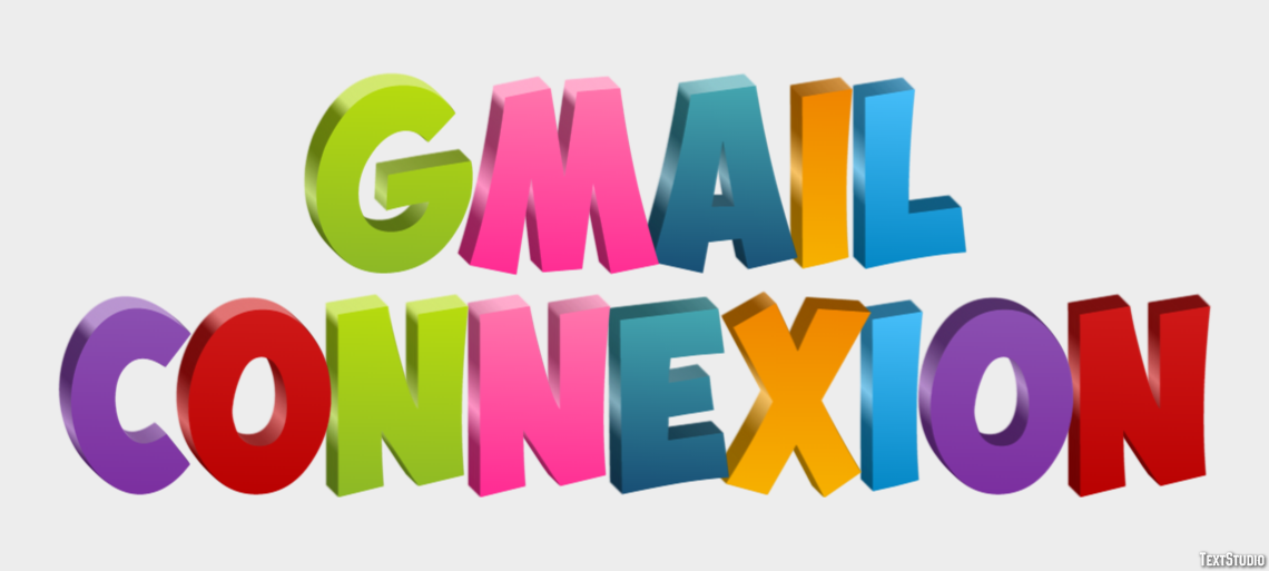 Gmail Connexion テキスト効果