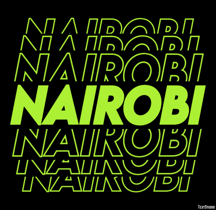 Nairobi Effetto testo