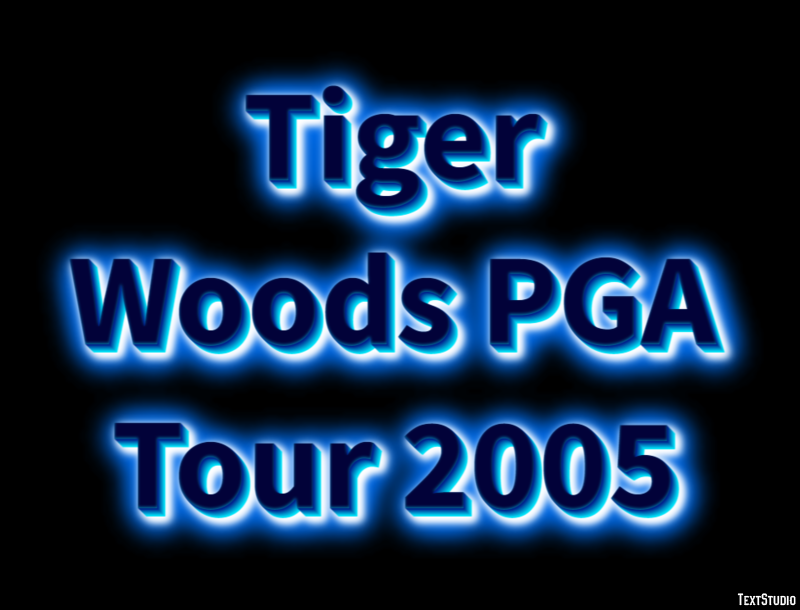 Tiger Woods PGA Tour 2005 Effetto testo