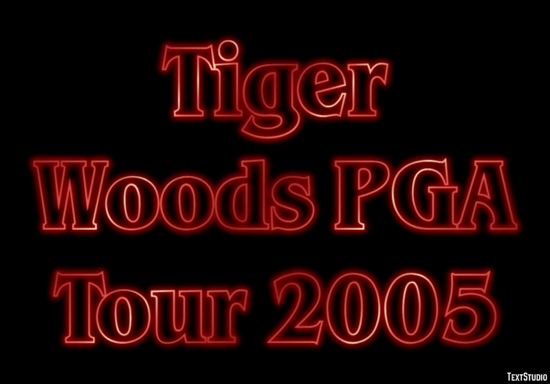 Tiger Woods PGA Tour 2005 Effetto testo