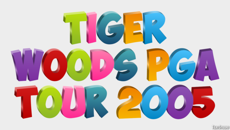 Tiger Woods PGA Tour 2005 Effetto testo