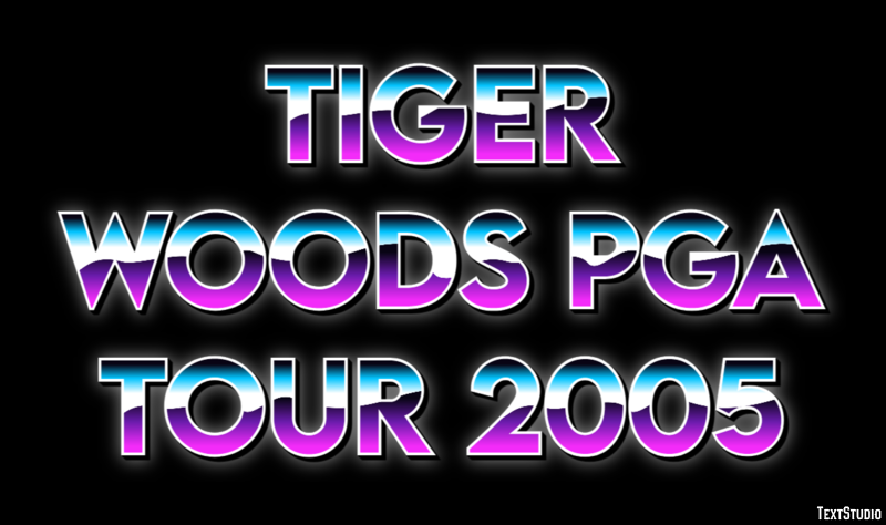 Tiger Woods PGA Tour 2005 Efecto de Texto