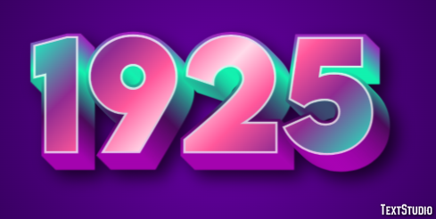 1925 Text Effect