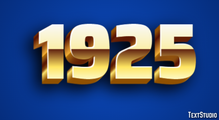 1925 Text effect
