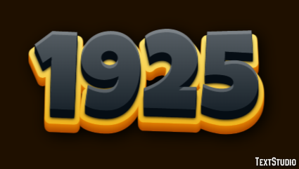 1925 Text effect