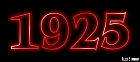 1925 Text Effect