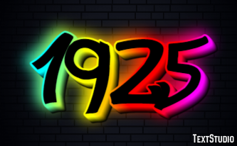 1925 Text effect
