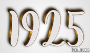 1925 Text effect