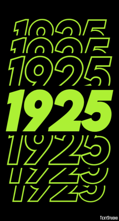 1925 Text Effect