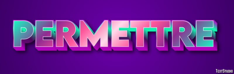 Permettre Effet de texte