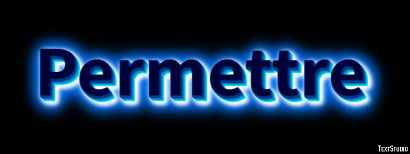 Permettre Effet de texte