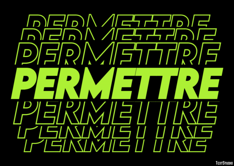 Permettre Effet de texte