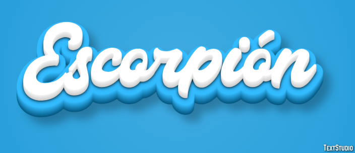 Escorpión Text effect