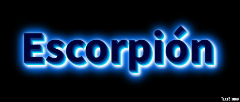Escorpión Efecto de Texto