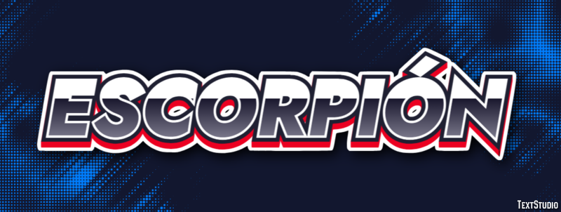 Escorpión Text Effect