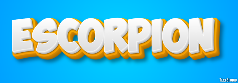 Escorpión テキスト効果