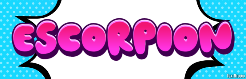 Escorpión Text effect