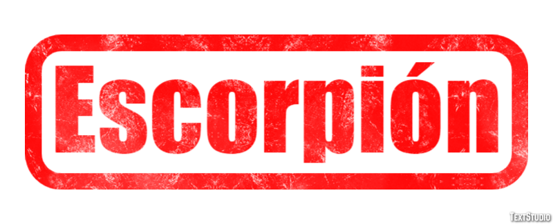 Escorpión Text Effect