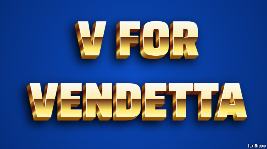 V for Vendetta Text Effect