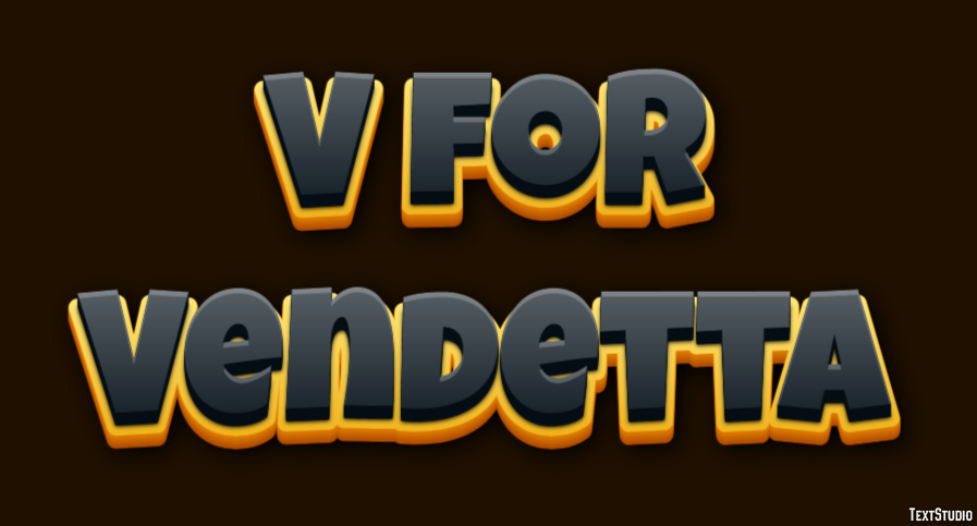 V for Vendetta Text Effect