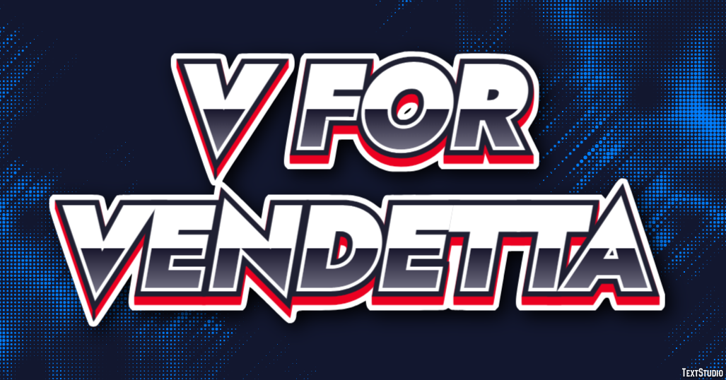 V for Vendetta Text Effect