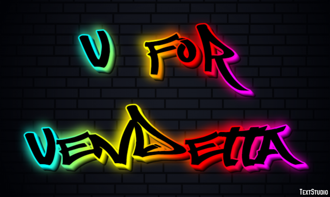 V for Vendetta Text Effect