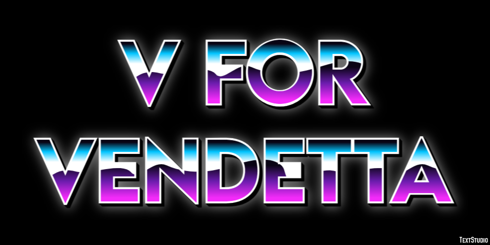 V for Vendetta Text Effect