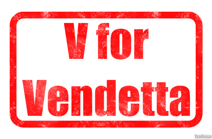 V for Vendetta Text Effect