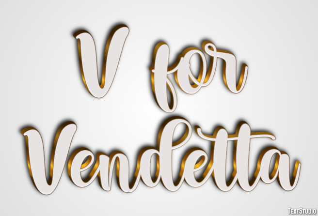 V for Vendetta Text Effect