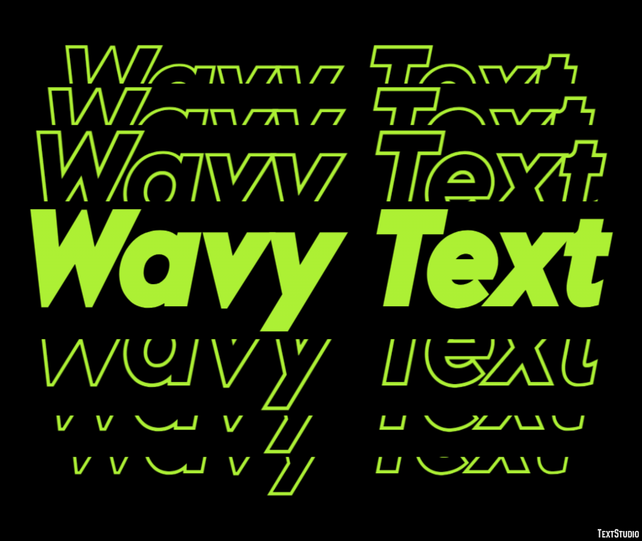 Wavy Text Texteffekt
