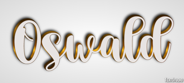 Oswald Text effect