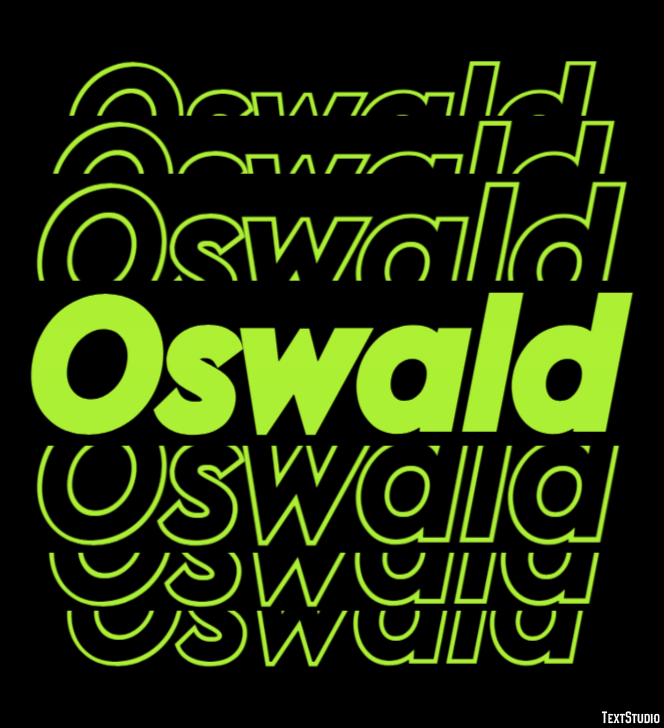 Oswald Efekt tekstowy