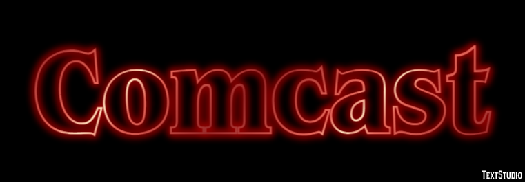 Comcast Tekst Effect