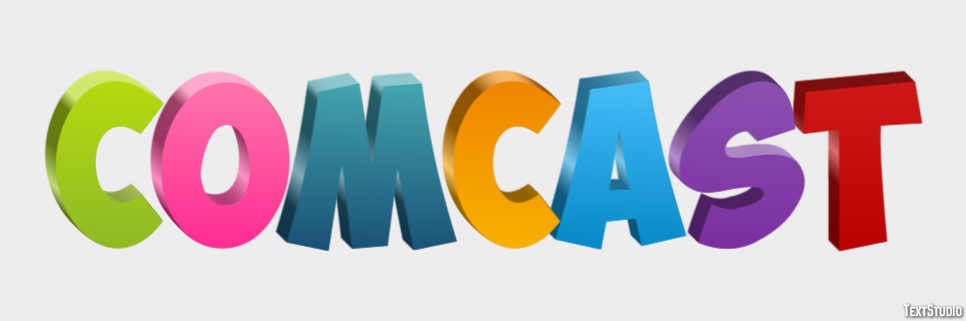Comcast Tekst effect
