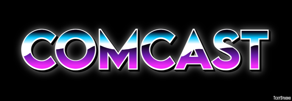 Comcast Tekst effect