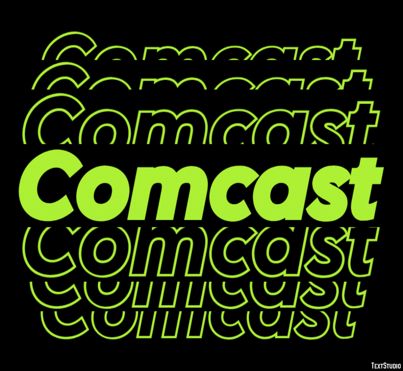 Comcast Tekst Effect