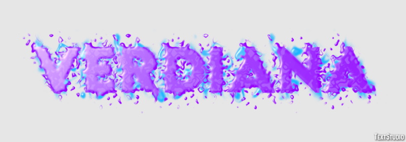 Verdiana Text Effect