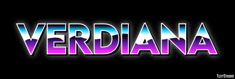 Verdiana Effetto testo