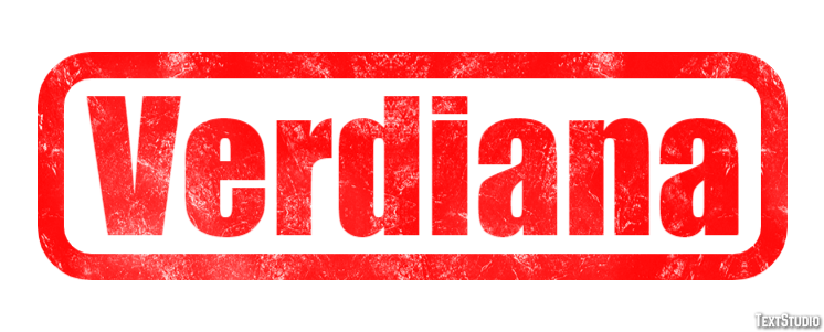 Verdiana Effetto testo