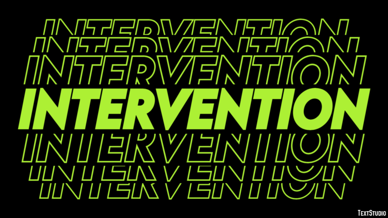 Intervention Эффект текста