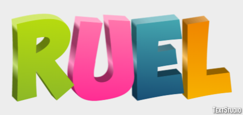 Ruel Text Effect