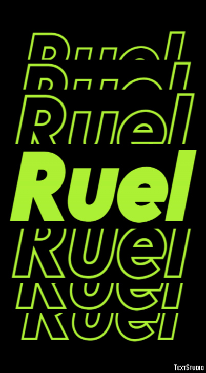 Ruel Text Effect