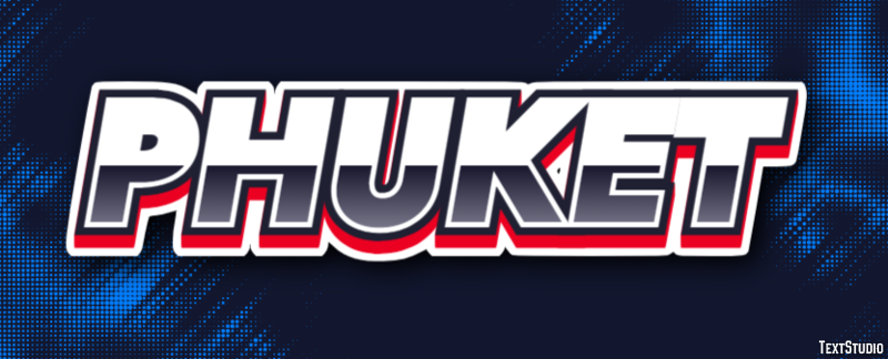 Phuket Efeito de texto