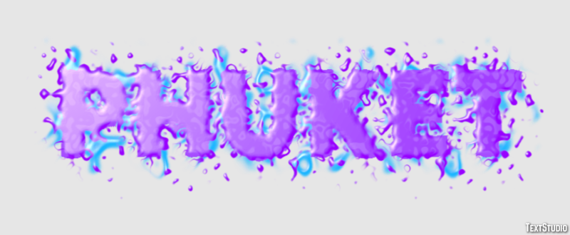 Phuket Efecto de Texto