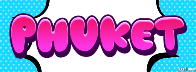 Phuket Efeito de texto