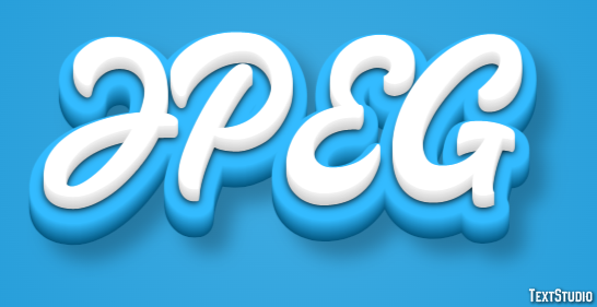 JPEG Text effect