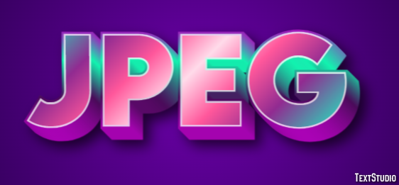 JPEG Text effect