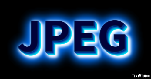 JPEG Text effect