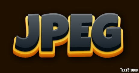 JPEG Text effect