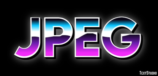 JPEG Text effect